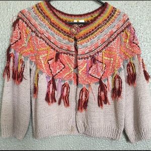 Anthropologie Moth Guajava Cardigan